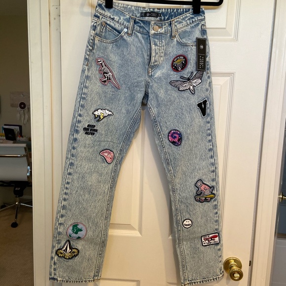 jeans with cute patches